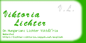 viktoria lichter business card